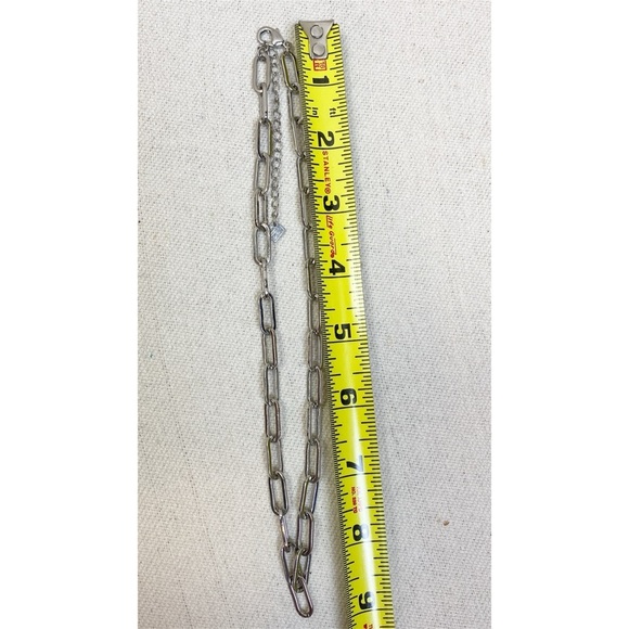 Banana Republic Silver tone Paperclip chain necklace - Picture 5 of 5